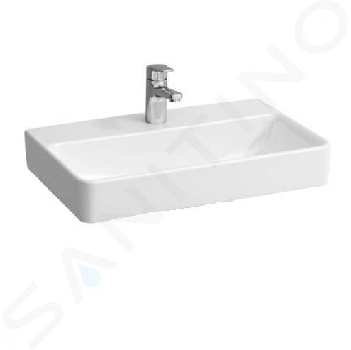 Laufen Pro S - Umývadlo Compact, 600x380 mm, 1 otvor na batériu, bez prepadu, biela H8189590001561