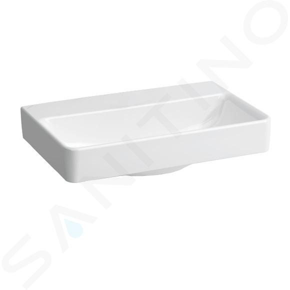 Laufen Pro S - Lavabo Compact, 60x38 cm, senza foro per miscelatore, senza sfioratore, bianco H8179590001421