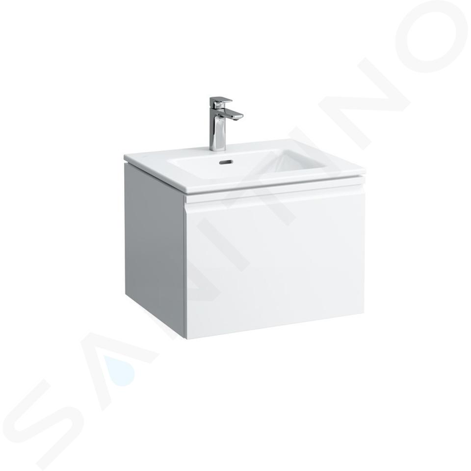 Laufen Pro S - Skříňka s umyvadlem, 600x500 mm, 1 zásuvka, matná bílá H8609614631041