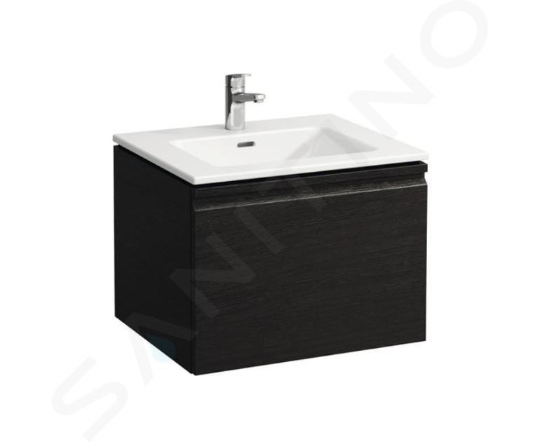 Laufen Pro S - Meuble avec lavabo, 60x50 cm, 1 tiroirs, wengé H8609614231041