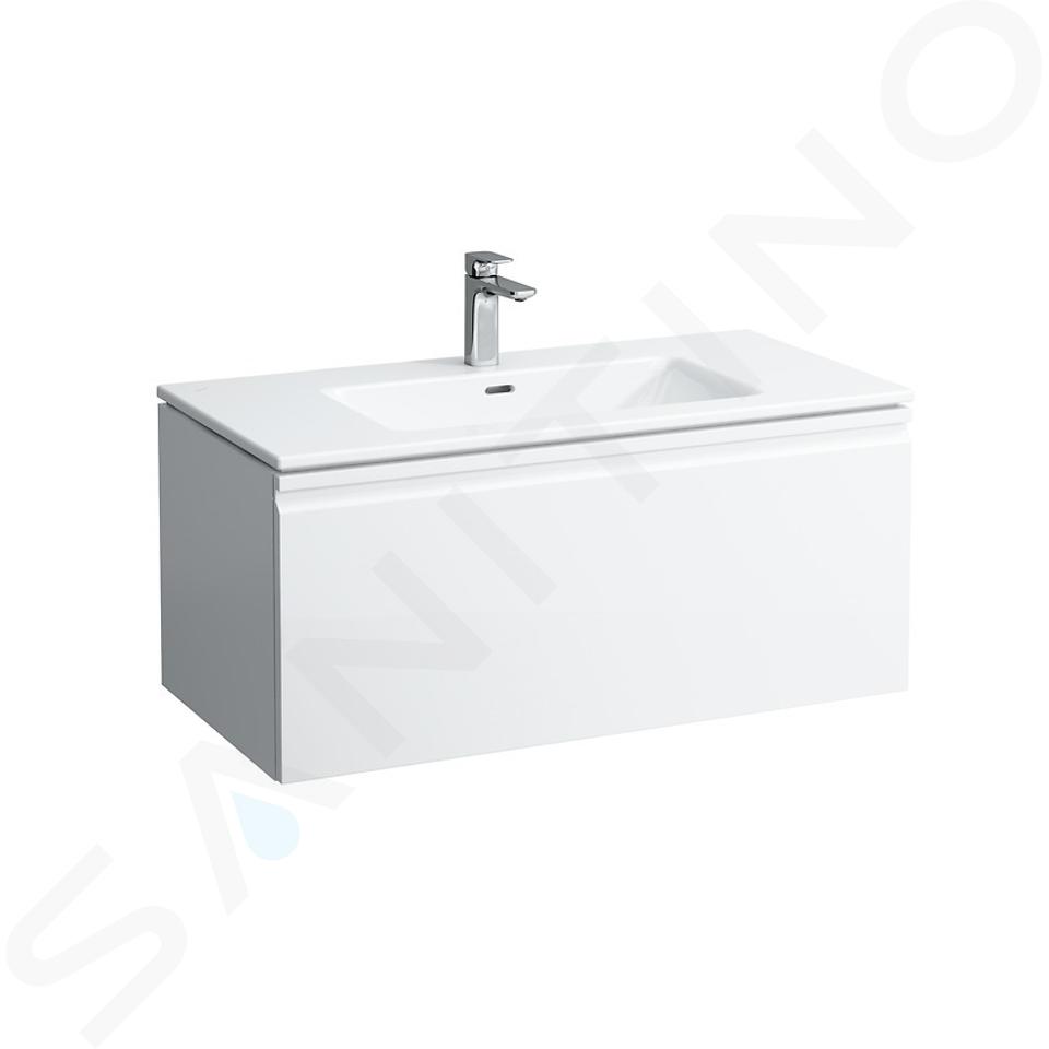 Laufen Pro S - Szafka ze zlewem, 1000x500 mm, 1 szuflada, biały mat H8609664631041