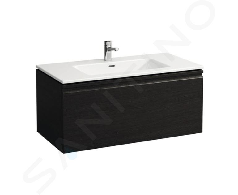 Laufen Pro S - Meuble avec lavabo, 100x50 cm, 1 tiroirs, wengé H8609664231041