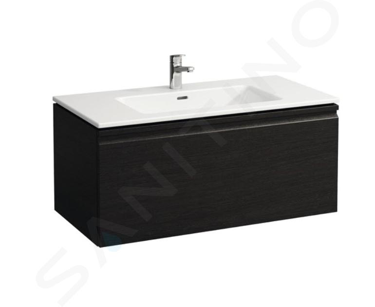 Laufen Pro S - Meuble avec lavabo, 100x50 cm, 1 tiroirs, wengé H8609654231041