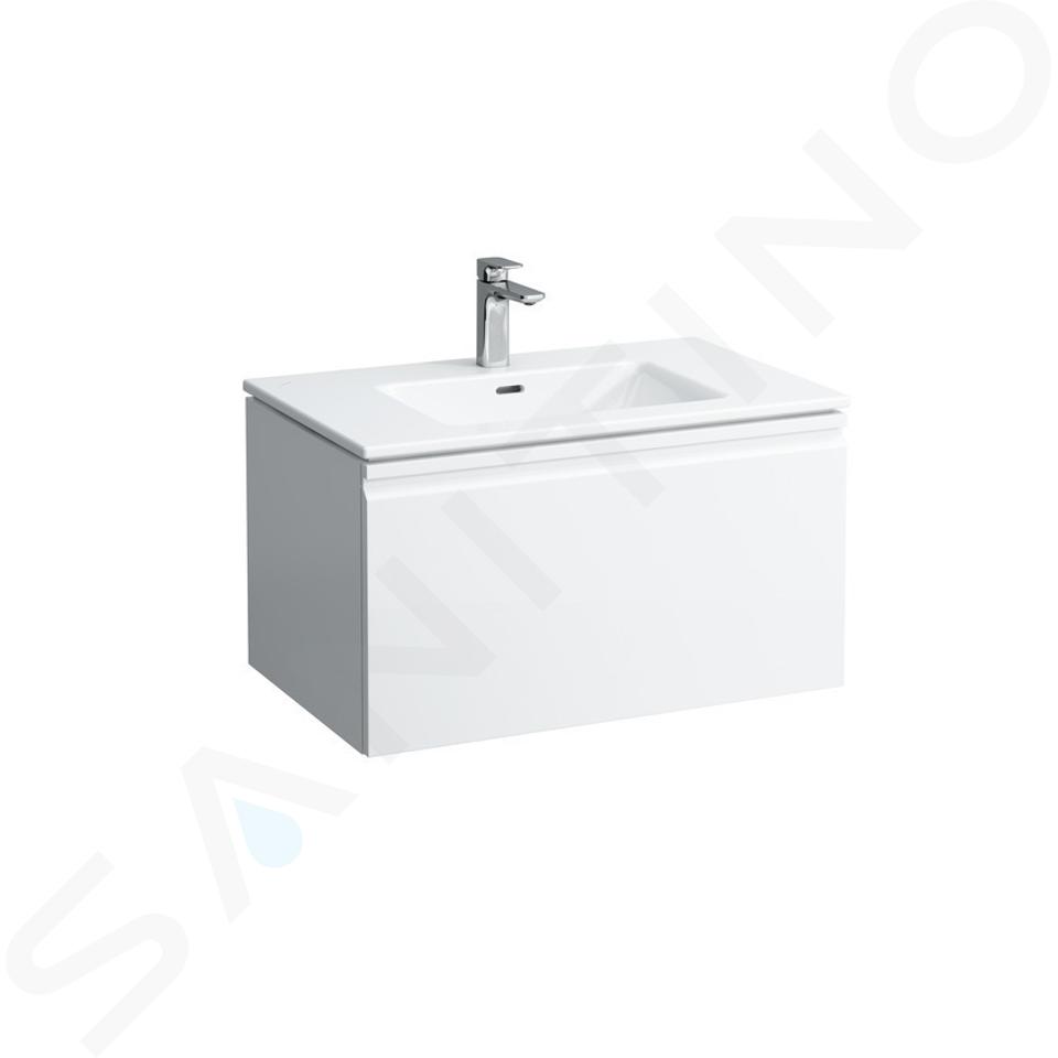 Laufen Pro S - Skříňka s umyvadlem, 800x500 mm, 1 zásuvka, matná bílá H8609634631041