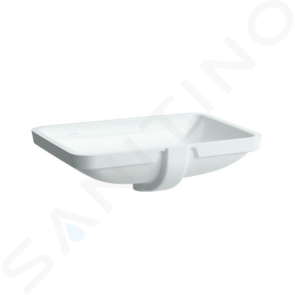 Laufen Pro A - Lavabo 600x400 mm, senza troppopieno, senza foro per miscelatore, con LCC, bianco H8119654001091