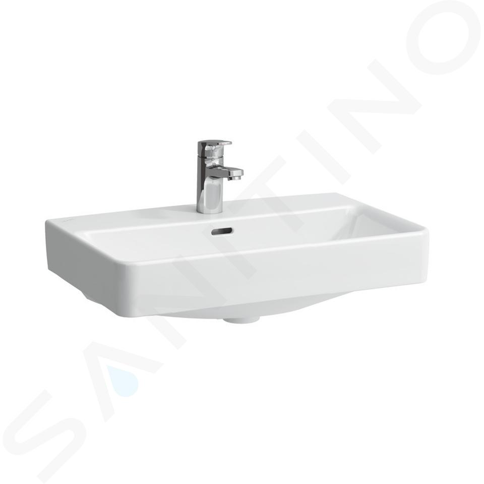 Laufen Pro S - Umývadlo, 600 mm x 380 mm, 1 otvor na batériu, biela H8129530001041