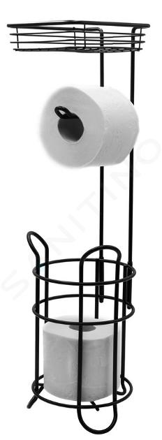 Sapho Ridder Mila - Toiletpapierhouder, met plankje, zwart 2163910