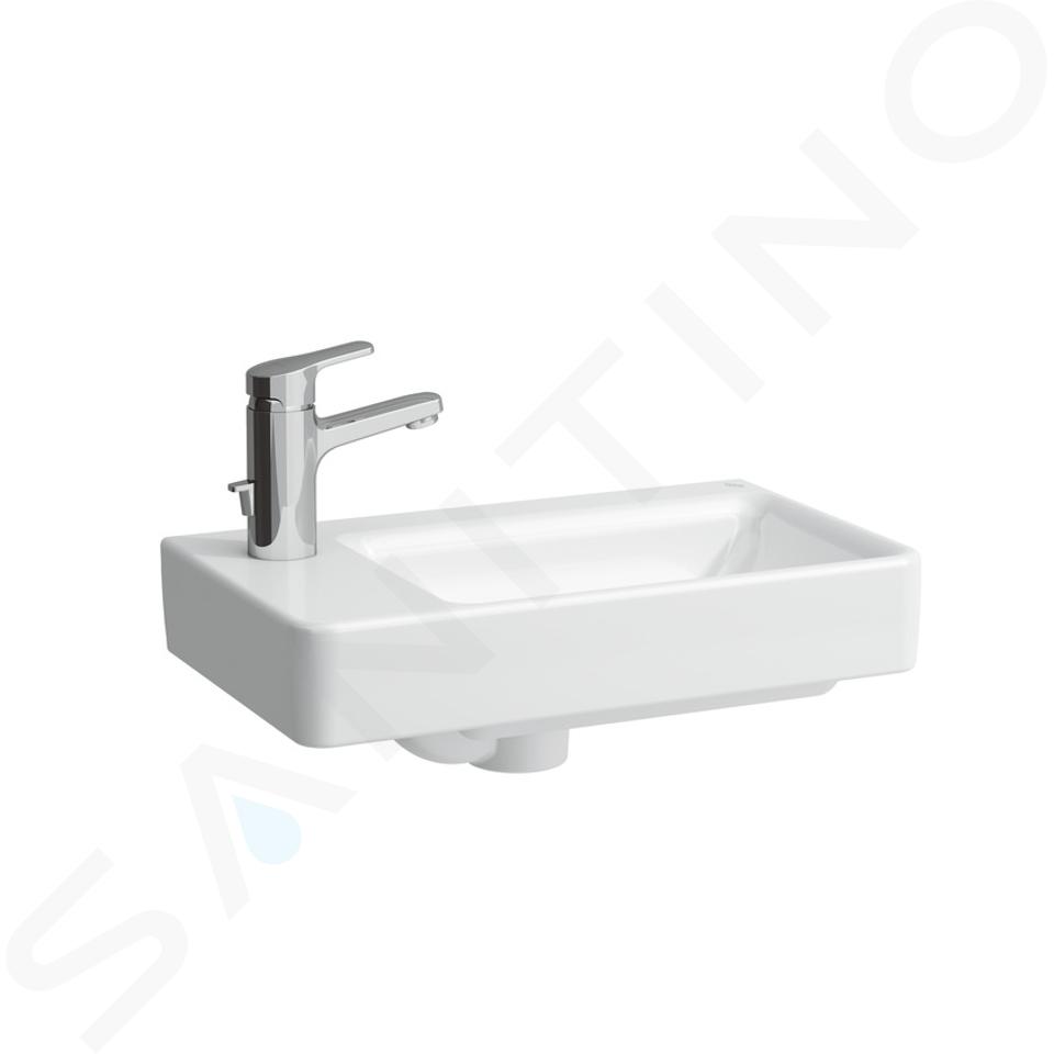 Laufen Pro S - Fontein, 480x280 mm, 1 kraangat links, wit H8159550001041