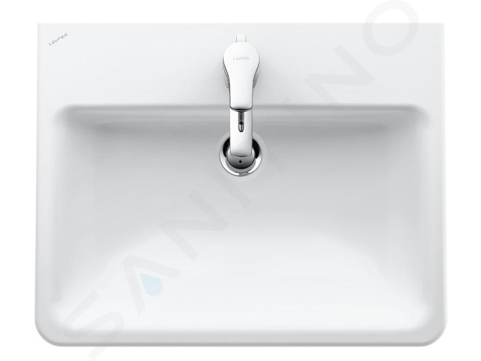 Laufen Pro S - Lavabo à encastrer, 560x440 mm, 1 trou pour robinetterie, blanc H8189630001041