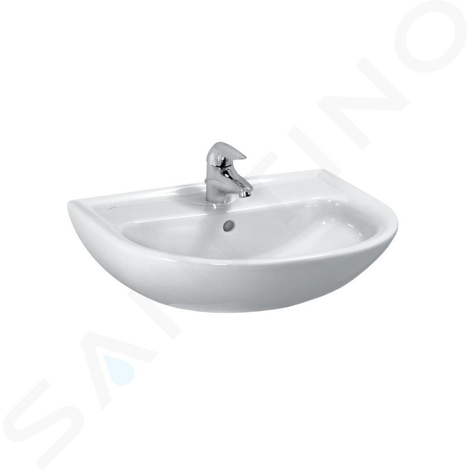 Laufen Pro - Umývadlo, 650 mm x 500 mm, 1 otvor na batériu, biela H8109530001041