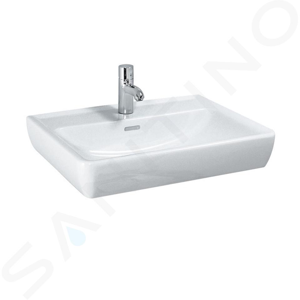 Laufen Pro - Waschbecken 600x480 mm, 1 Hahnloch, weiß H8189520001041