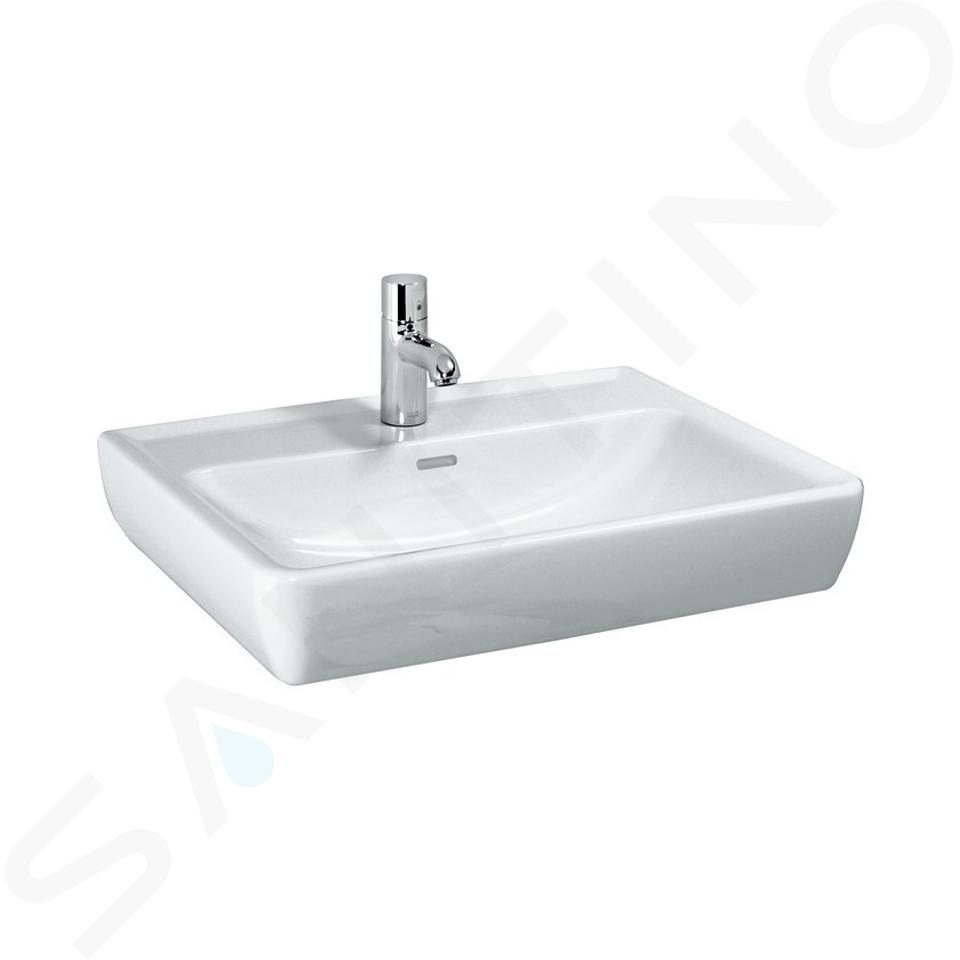 Laufen Pro - Waschbecken, 650x480 mm, 1 Hahnloch, weiß H8189530001041