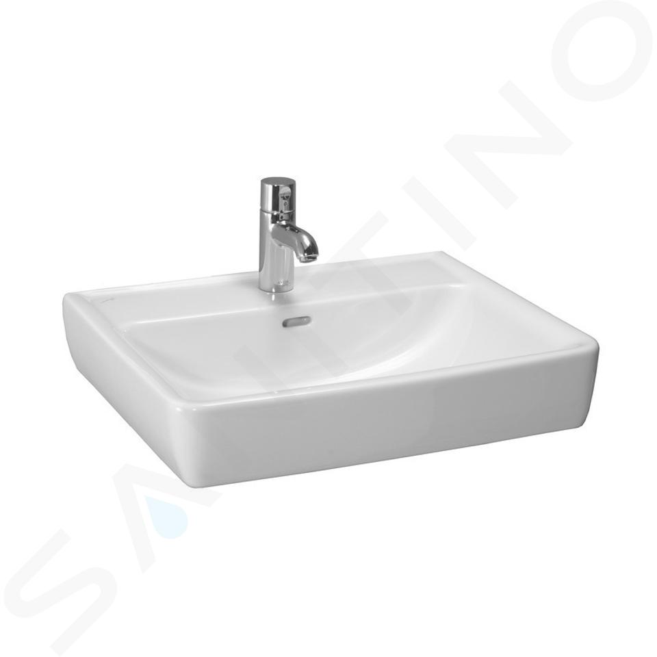 Laufen Pro - Lavabo, 600x480 mm, 1 foro per rubinetto, bianco H8179520001041