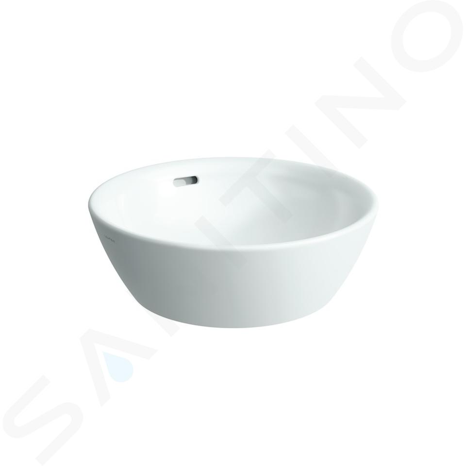 Laufen Pro - Lavabo da appoggio, 420x420 mm, senza foro per miscelatore, bianco H8129620001091