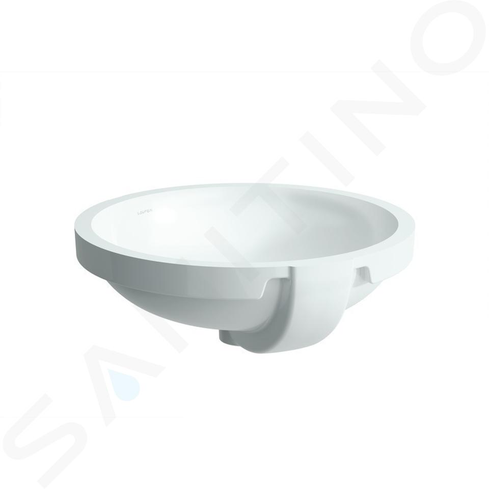 Laufen Pro - Lavabo, 42x42 cm, sin orificio para la grifo, con LCC, blanco H8189614001091