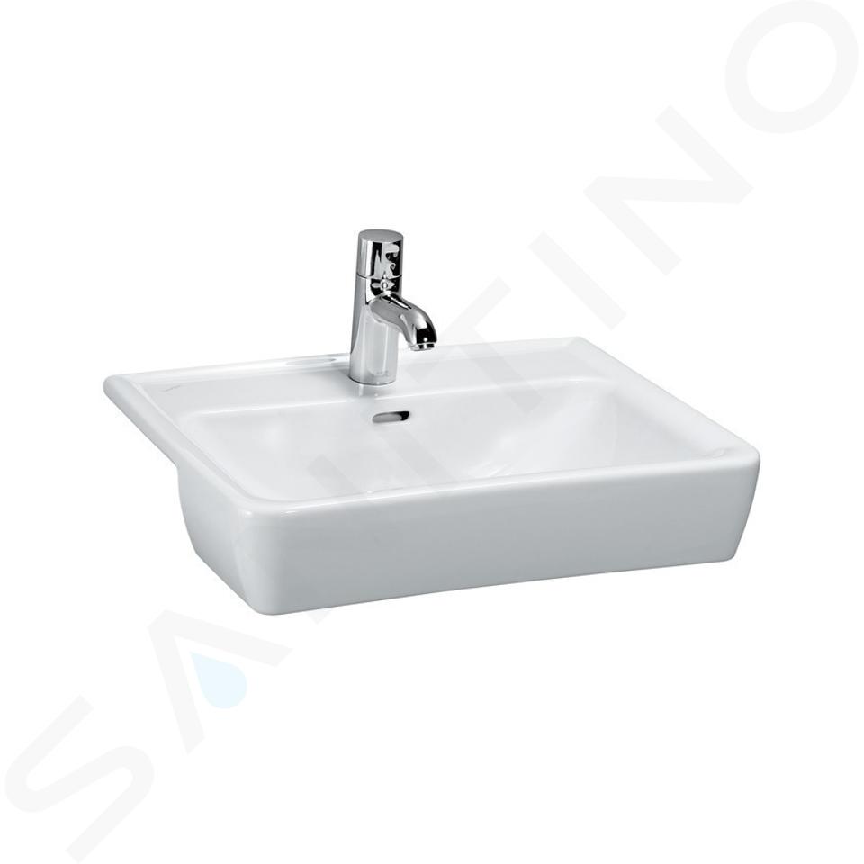 Laufen Pro - Lavabo semincasso, 56x44 cm, 1 foro per rubinetto, bianco H8129610001041