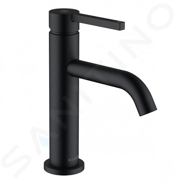 Kludi Nova Fonte - Grifo de lavabo con desagüe Push-Open, negro mate 202883915