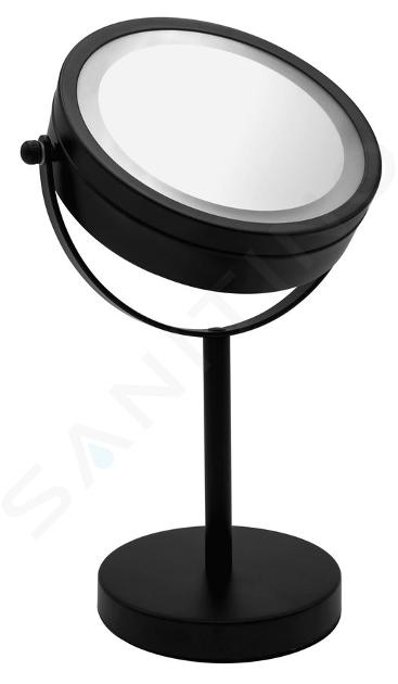 Sapho Ridder Spiegels - Make-up spiegel staand met LED verlichting, zwart 03111010