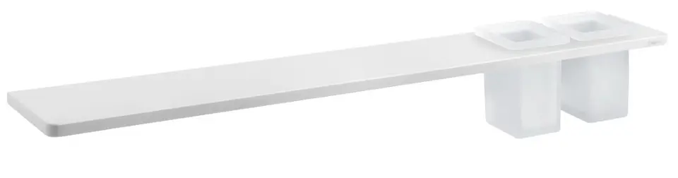 Sapho Abeline - Polička se sklenkami, délka 80 cm, matná bílá AE802-0101-01