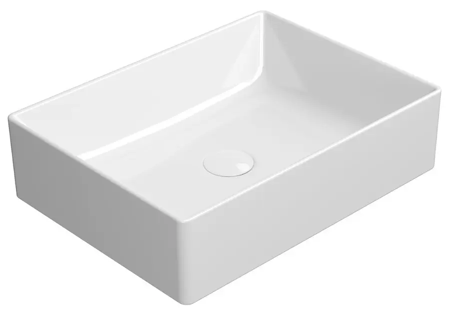 Sapho GSI Kube X - Umivaonik na pult, 50 x 37 cm, bez prelijevanja, ExtraGlaze, bijeli 942911