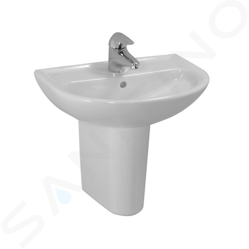 Laufen Pro - Lavabo, 450x330 mm, 1 foro per rubinetto, bianco H8159520001041