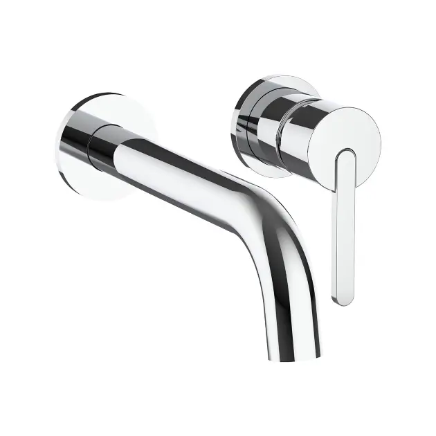 Laufen Lua - Inbouw wastafelkraan, 2-gats installatie, Eco+, met inbouwdeel, chroom H3115F60041201