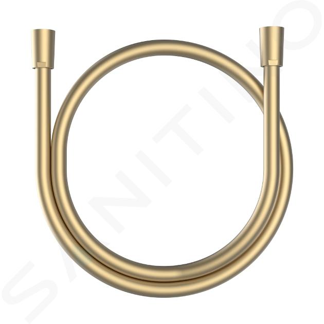 Laufen Accesorios de ducha - Manguera de ducha, 160 cm, oro cepillado H3629800831311