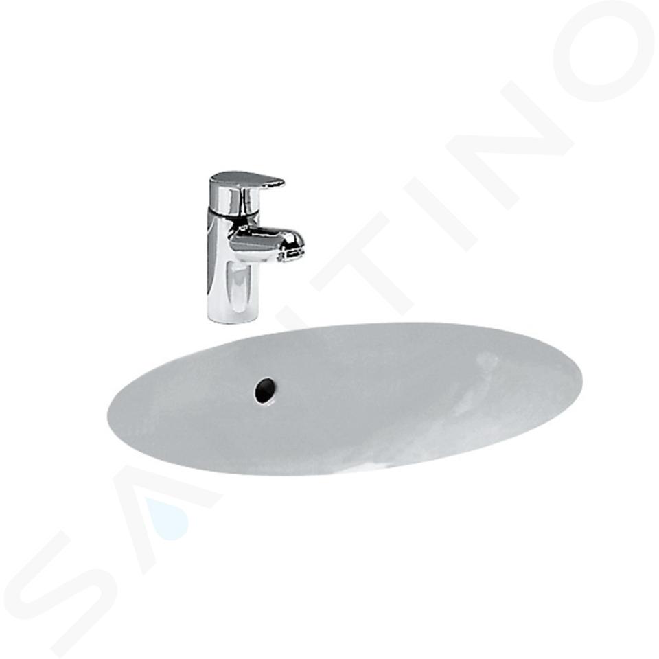 Laufen Birova - Vstavané umývadlo, 530x405 mm, s prepadom, biela H8111910000001