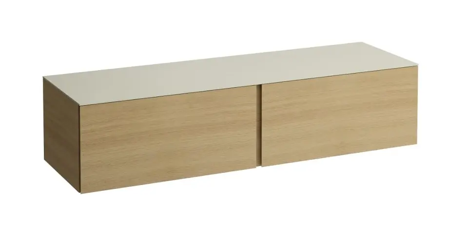 Laufen Il Bagno Alessi - Umyvadlová skříňka, 160x50x37 cm, 2 zásuvky, světlý dub H4313300972501