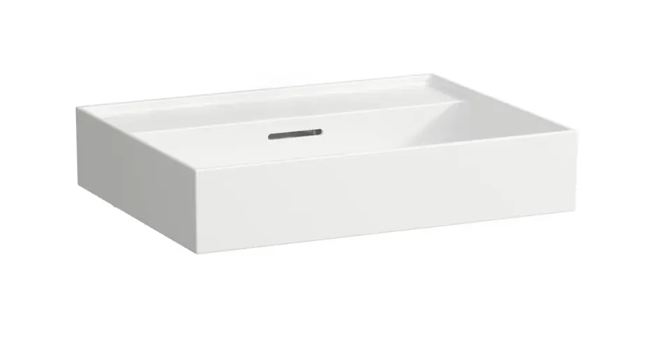 Levně Laufen Kartell - Umyvadlo 60x46 cm, s přepadem, bez otvoru pro baterii, LCC Active, bílá H810333A001091