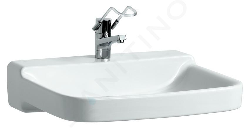 Laufen Pro Liberty - Lavabo, 65x55 cm, 1 trou robinetterie, sans trop-plein, blanc H8119530001561