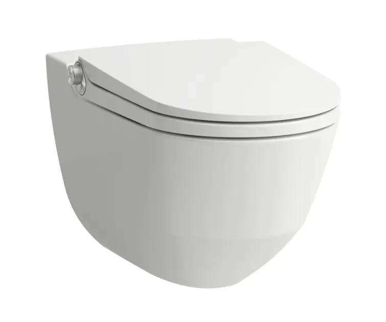 Laufen Cleanet Riva - Bidet elektroniczny z ceramiką, wiszący, Rimless, SoftClose, LCC Active, biały H820691A000001