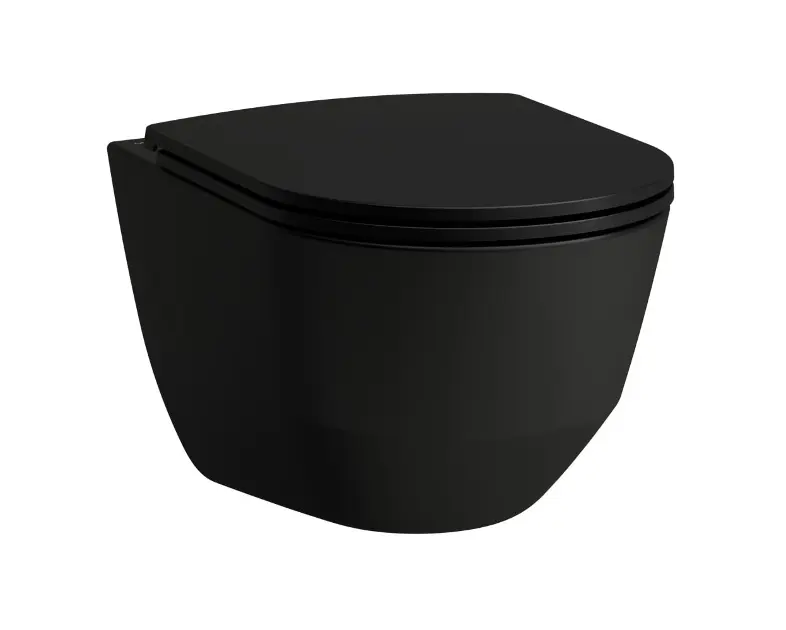 Laufen Pro - WC sospeso, Rimless, nero opaco H8209667160001