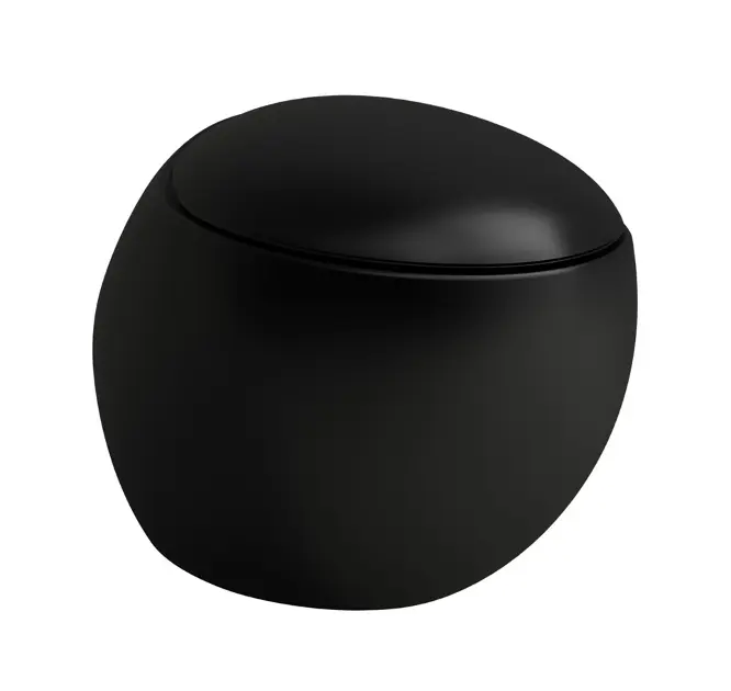 Laufen Il Bagno Alessi - WC sospeso, Rimless, nero opaco H8209717160001