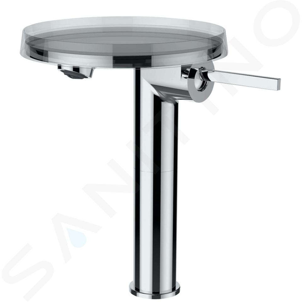 Laufen Kartell - Mitigeur de lavabo à levier Disc, chrome H3113380041101