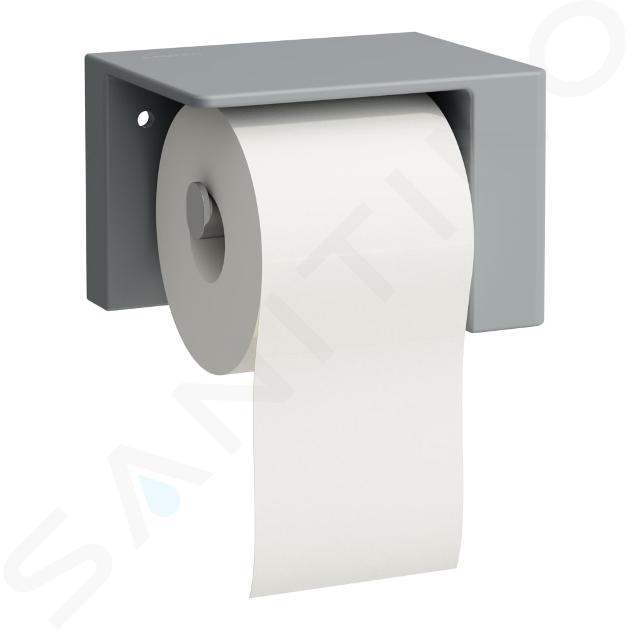 Laufen VAL - Porte-papier toilette avec couvercle, graphite mat H8722817580001