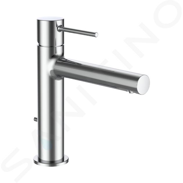 Laufen Twinplus Slim - Grifo de lavabo, con desagüe, cromo HF505403100000