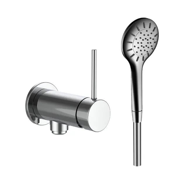 Laufen Twinplus Slim - Zuhanykeverő rejtett beépítéshez, tartozékokkal, króm HF505455100000