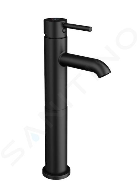 Jika Mio Style - Mitigeur de lavabo, Cold Start, noir mat H3112F87169201