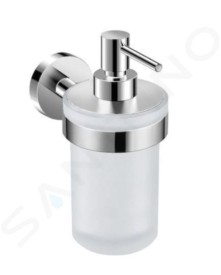 Jika Mio Style - Dispenser di sapone liquido con supporto, vetro/cromo H3832F20041001