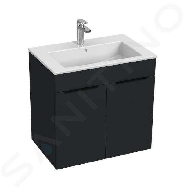 Jika Cube - Mobiletto con lavabo 65x43x61 cm, antracite opaco H4536011763521