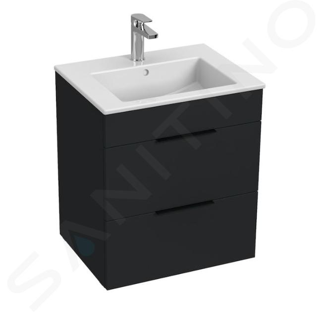 Jika Cube - Meuble avec lavabo 55x43x61 cm, anthracite mat H4536121763521