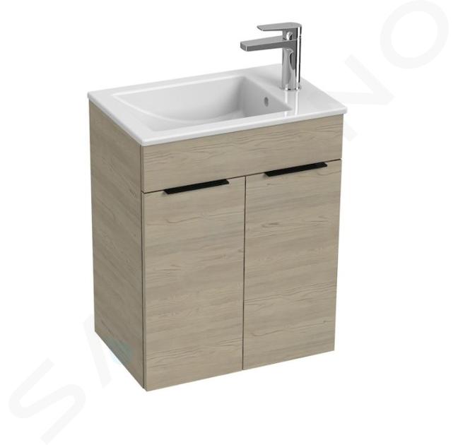 Jika Cube - Meuble avec lavabo 51x34x61 cm, frêne H4536411765141