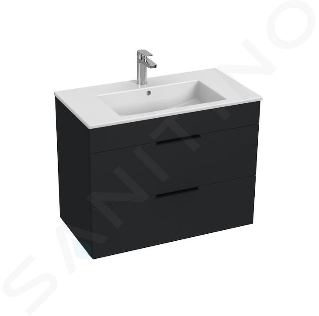 Jika Cube - Meuble avec lavabo 80x43x61 cm, anthracite mat H4537621763521