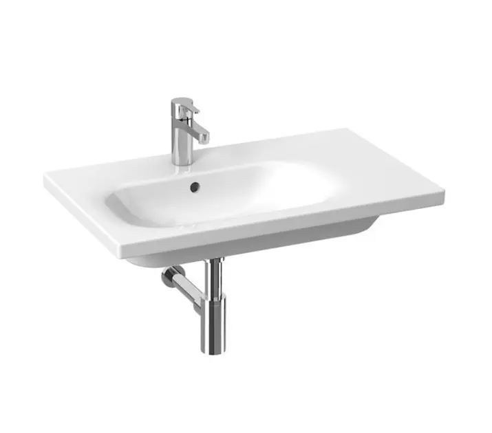 Jika Mio-N - Umývadlo 75x45 cm, s prepadom, otvor na batériu, Jika Perla, biela H8117101001041