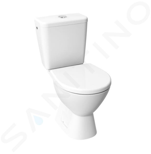 Jika Lyra plus - Toilet combi, afvoer achter, bodemvulling, Rimless, wit H8257260002423