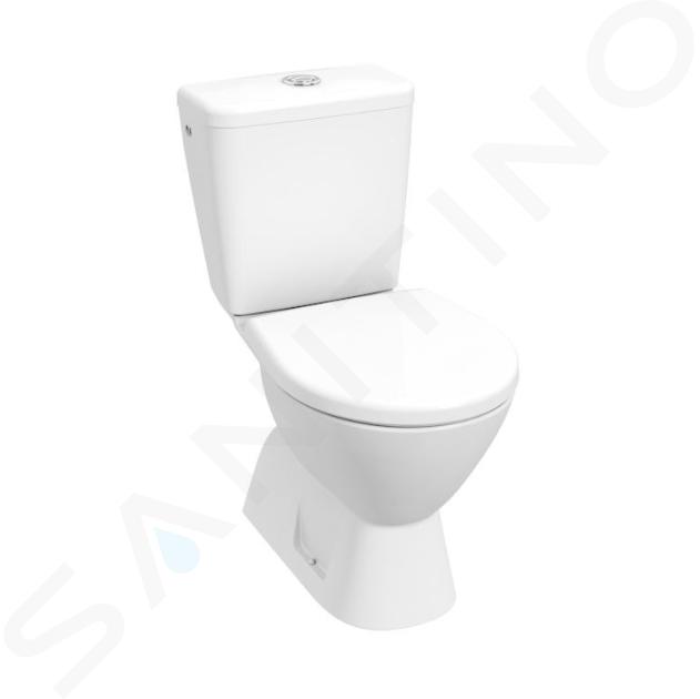 Jika Lyra plus - Vas WC monobloc, cu evacuare inferioară, umplere laterală, Rimless, alb H8257270002413