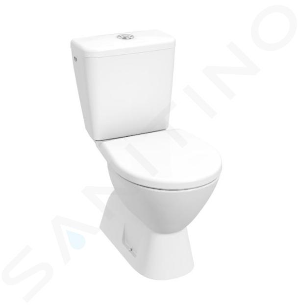 Jika Lyra plus - Vas WC monobloc, cu evacuare inferioară, umplere inferioară, Rimless, DualFlush, alb H8257270002423