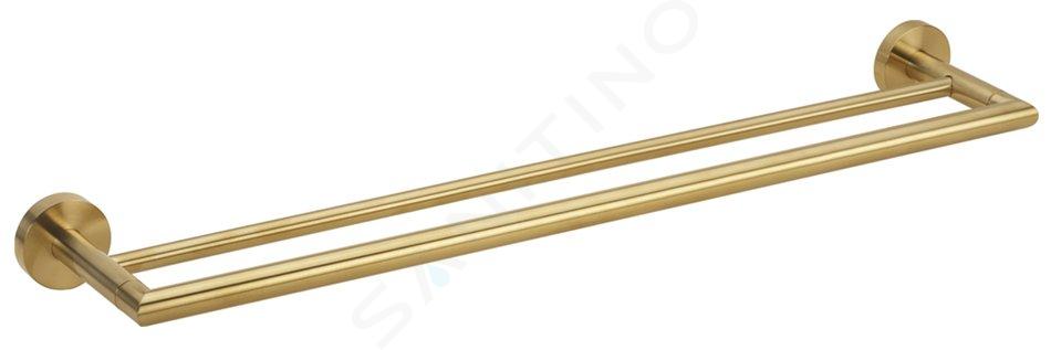 Sapho X-Round - Toallero, longitud 7 cm, oro XR401GB