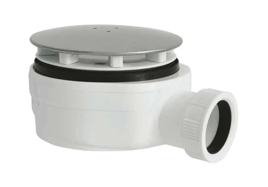 Polysan - Sistema di scarico per piatti doccia, cromo 1716C